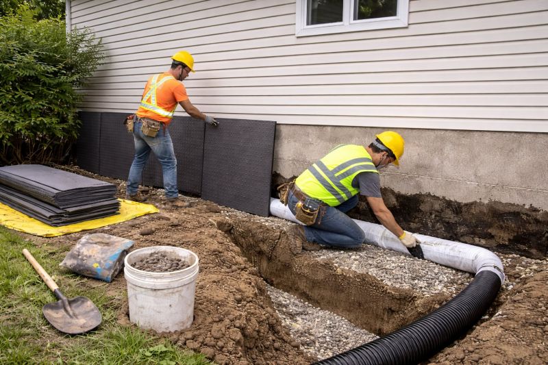 Our team working on Concrete Installation projects in Doylestown, PA