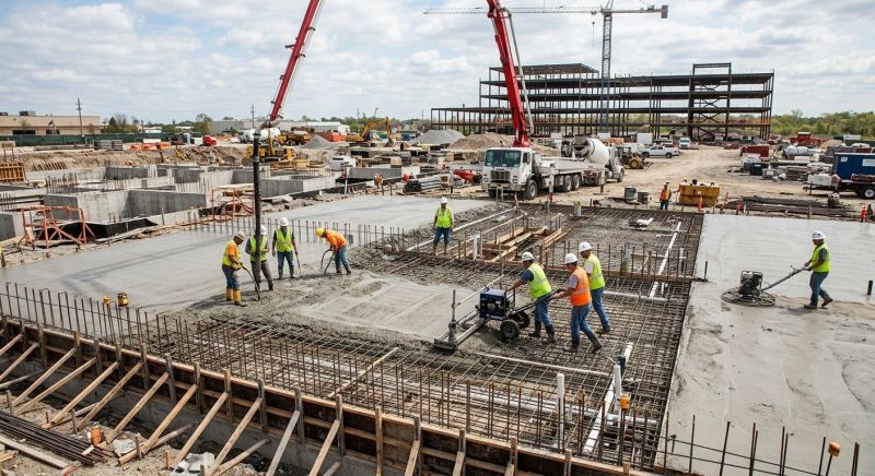 Commercial Slab Construction in Riegelsville, PA