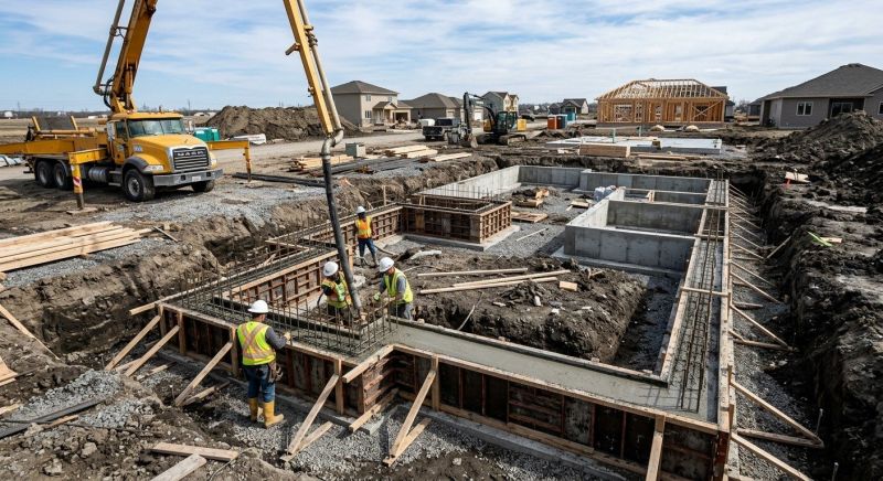 Concrete Foundation Installation in Wynnewood, PA