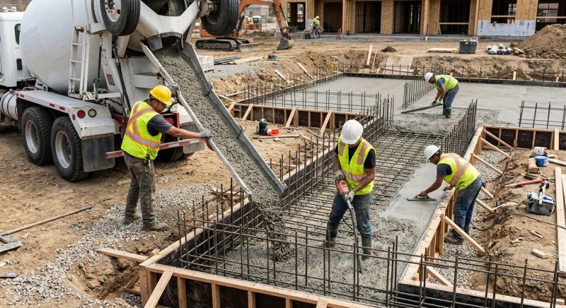 Foundation Wall Pouring in Spring Mount, PA